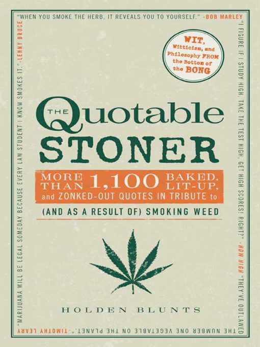 Cover image for The Quotable Stoner